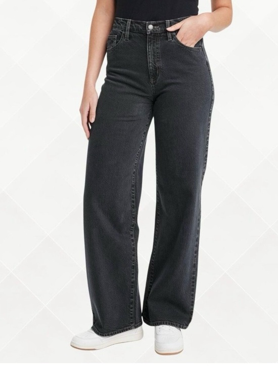 Universal Thread Denim - Universal Thread High-Rise Wide-Leg Jeans - Black